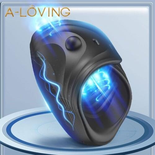 Male Masturbator Vibrator Penis Extend Vibration Penis Delay Trainer Automatic Oral Climax Sex Stimulate Adult Sex Toys for Men