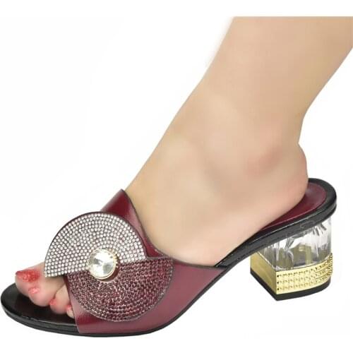 New Arrival Italian Elegant Women Wedding Shoes Decorated with Rhinestone Open Toe Pumps Shoe for Women Clear Heels Pump Heels