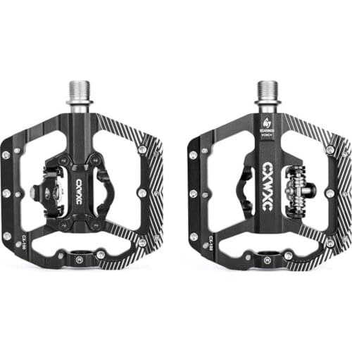 CXWXC Bike Pedal SPD Mountain Bike Clipless Pedals CNC Aluminum Alloy Bicycle Pedals Dual Platform for MTB Mountain Bike Road