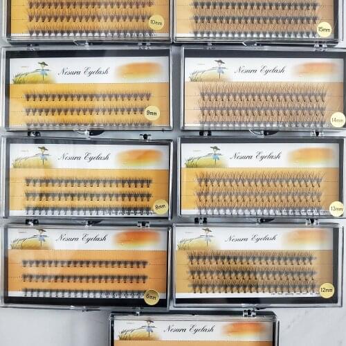 10D Eyelashes Bundles Heat Bonded Premade Volume Fans 60PCS Cluster Lashes Eyelash Extension