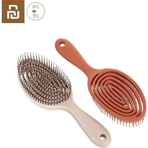 Newest Youpin Xinzhi Relaxing elastic massage Comb Portable Hair Brush Massage Brush Anti-static Magic Brushes Head Combs