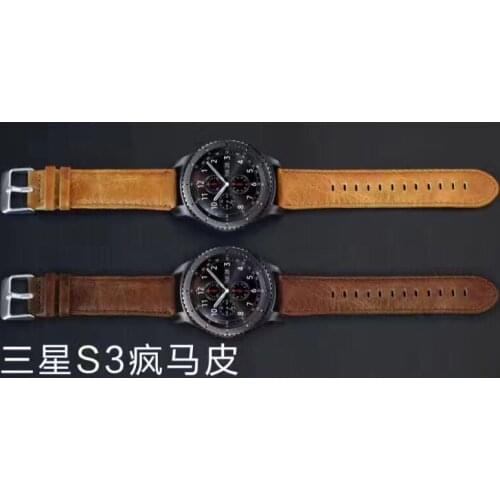 22 20mm belt for Samsung Galaxy 46 active2 S3 s2 leather band amazfit 3 2 pace pebble time Ticwatch s pro Vivo watch strap