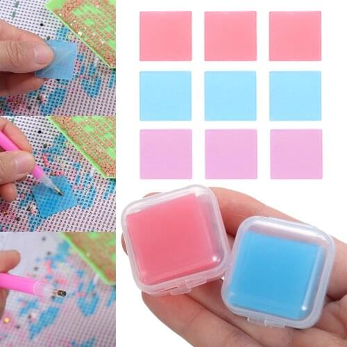 Silicone Resin Diamond Painting Clay With Storage Box Embroidery Cross Stitch DIY Crafts Drilling Mud Point Drill Pen DIY Crafts