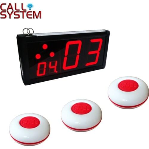 Ycall LED Number Screen with Table Guest Call Button Restaurant pager wireless call system