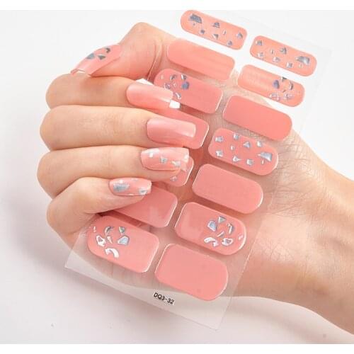 Three Sorts 0f Nail Stickers Nails Art Decoration Nail Strips Designed Manicure Decoracion Nail Wraps DIY Nail Decoration