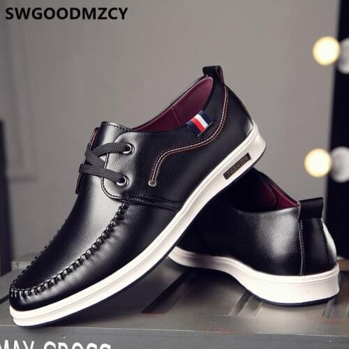 Leather Shoes Men Breathable Luxury Mens Shoes Casual Fashion Comfortable Designer Shoes Men High Quality Zapatos De Hombre Buty