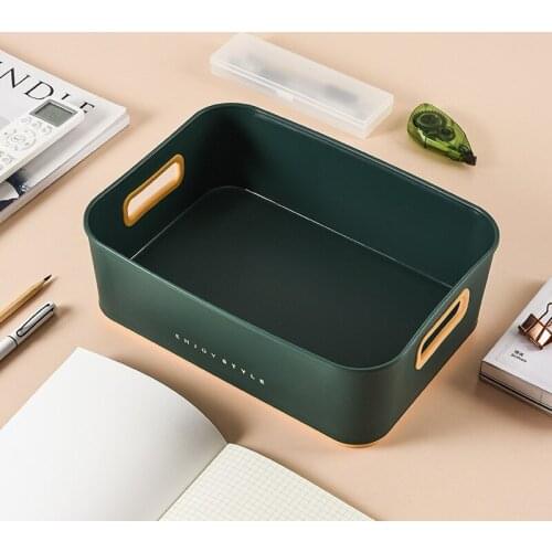 Large Capacity Nordic Organizador Household Sundries Storage Box Office Desktop Student Dormitory Finishing Cosmetics Basket