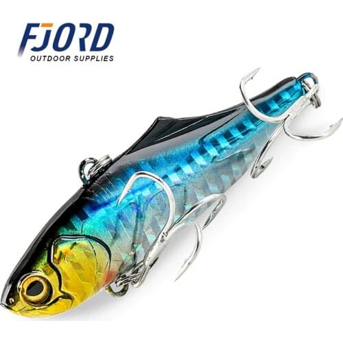Quality 9color 70mm 22g Shake VIB Fishing Wobblers Fake bait Hard Lure Swimbait Artificial Baits Fishing Tackle Fishing Lures