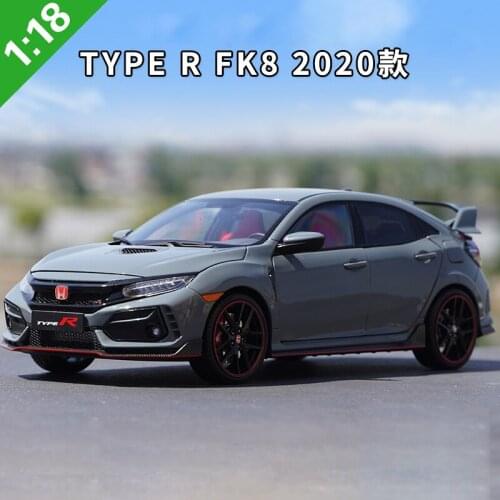 1:18 LCD Honda Civic Type R FK8 2020 Diecast Model Car Static Vehicles With Original Box