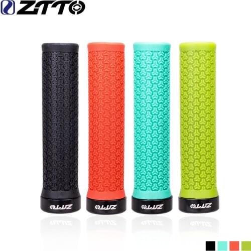 ZTTO 1 Pair MTB Mountain Bike Grips Anti-Slip Durable Shock-Proof Rubber Fixed Gear Bicycle Handlebar Grip Road Cycling Parts