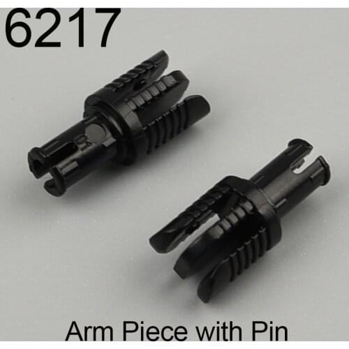 10PCS 6217 Arm Piece with Pin, 3 Fingers Building block accessories parts MOC DIY Education Build Toys Brick
