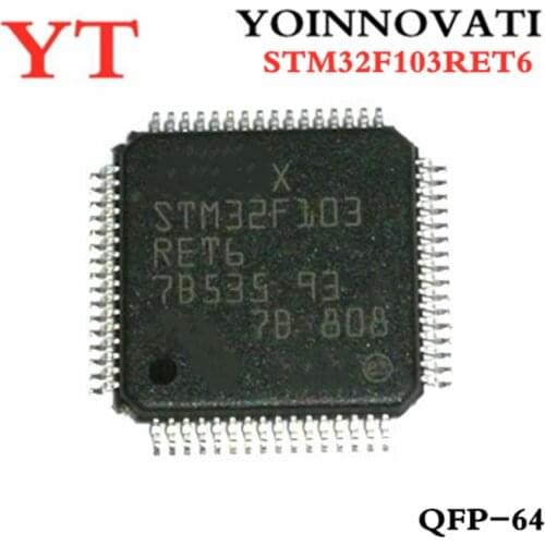 10pcs/lot STM32F103RET6 STM32F103 32F103 LQFP64 new and original IC