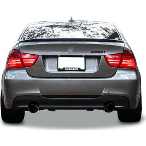 3 Series For Bmw E90 2004 - 2011 3 / S Diffuser M Technic St. Right Left Single Outlet Gloss Black Product Surface Vacuum Plasti