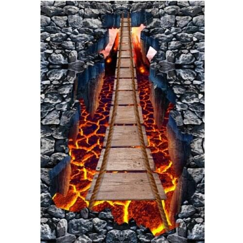 3d Visual Hole Living Room Carpet Animal Marble Texture Bedroom Bedside Carpet Home Interior Decoration Floor Mat