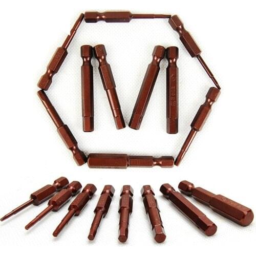 8PCS per set Germany S2 material electric batch head six angle batch head H1.5 H2 H2.5 H3 H4 H5 H6 H8 magnetism