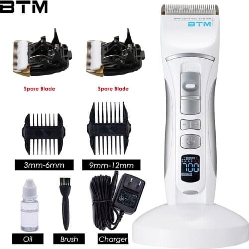 Rechargeable LCD Electric Hair Clipper Hair Trimmer For Men Professional Haircut Set Barber Salon Low Noise Hair Cutting Machine