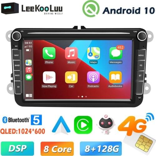 LeeKooLuu 2 Din Android Car Radio GPS 2DIN Autoradio Car Multimedia player for VW Volkswagen Polo Skoda Seat Passat Car Stereo