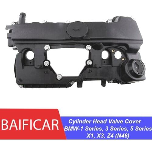 Baificar Brand New Cylinder Head Valve Cover 11127555212 11127553171 For BMW E60 E81 E83 E90 N46 2.0L BMW 1 3 5 Series X1 X3 Z4