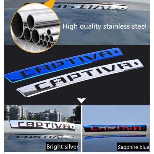 Free shipping High parking brake lights car modified stainless steel brake light stickers for Chevrolet Captiva