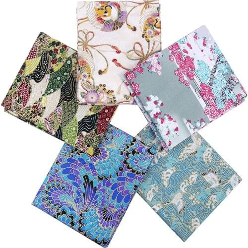 Dailylike 5 Pcs Quilting Fabric Cotton Cloths For Sewing Pre-Cut Quilt For Patchwork Sewing DIY Handmade
