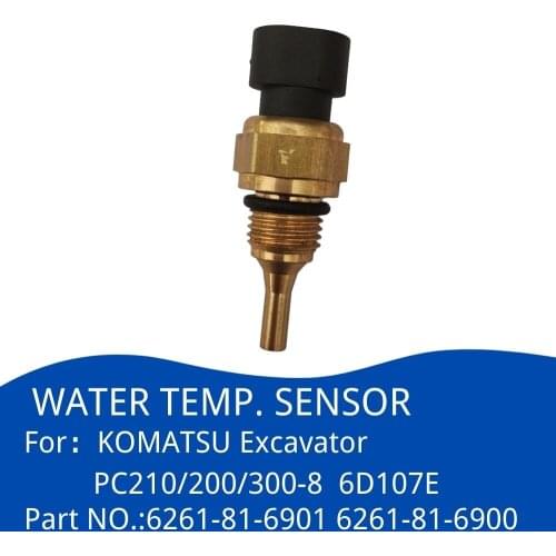 6261-81-6900 Excavator Water Temperature Sensor for KOMATSU PC200/210-8 60107 High Quality Excavator Accessories
