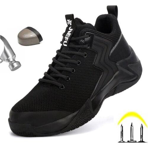 Men Work Safety Shoes Anti-puncture Working Sneakers Male Insulation Working Shoes Men Boots Lightweight Safety Boots 2021 New