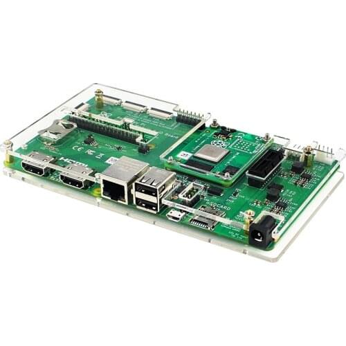 For Raspberry Pi CM4 IO Board Acrylic Case Transparent Shell For Raspberry Pi Compute Module 4 IO Board