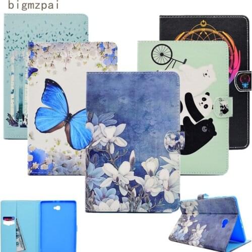 For Samsung Galaxy Tab A A6 10.1 T580 T585 T580N T585N 2016 Case (not p580) Leather wallte SM-T580 cover Tablet Stand/Card Slot