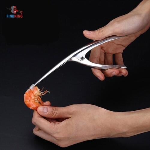 FINDKING 1Pcs Stainless Steel shrimp peeler Prawn Peeler shrimp Deveiner Seafood tools Prawn Remover Kitchen Tools