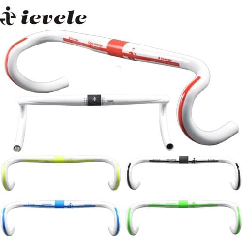 Ievele full carbon handlebar road bike handlebar racing handle bike bend bar to outside Carbon Road Handlebar 31.8*400 420 440