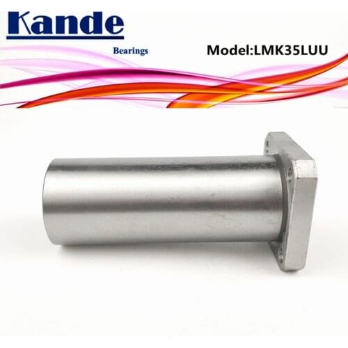 Kande Bearings LMK35L LMK35LUU 1pc LMK35LUU / LMK35L UU Extended Square Flange Linear Bearing dr: 35mm