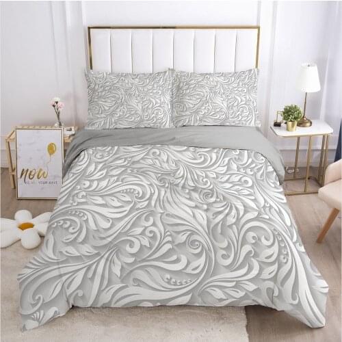 Classic Fresh Bedding set Bed Linens Qulit/Comforter Case Duvet Cover Sets with Zipper Double Queen Size 3D European Bedclothes