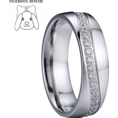 Unique LOVE Alliances ladies stone infinity rings for women silver color ladies promise anniversary couple marriage wedding ring