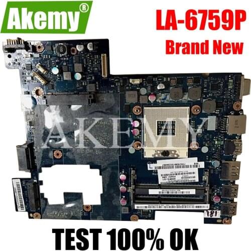 Laptop motherboard For Lenovo G470 PC Mainboard PIWG1 LA-6759P HDMI full tesed DDR3