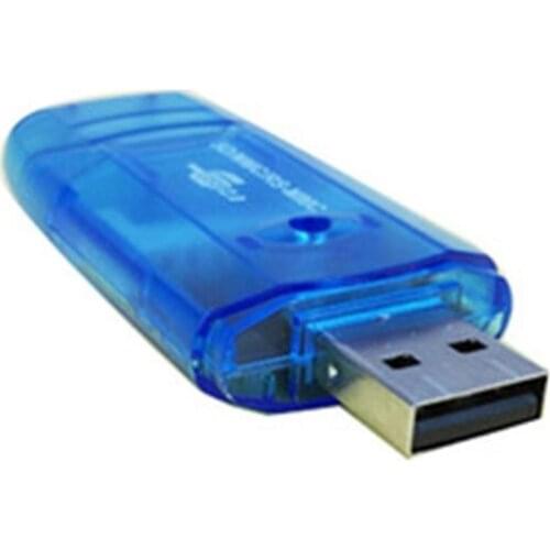 Multi-function Usb 2.0 SD Card Reader Transparent Small Mini Card Reader Smart Memory Card Reader