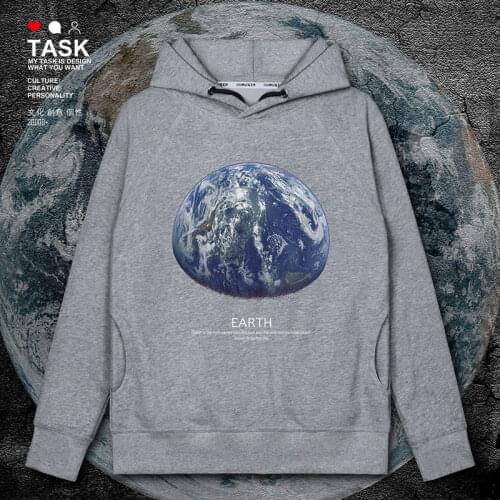 Original design of Galaxy high definition outer space real earth earth mens hoodies new sweatshirt sporting men autumn clothes