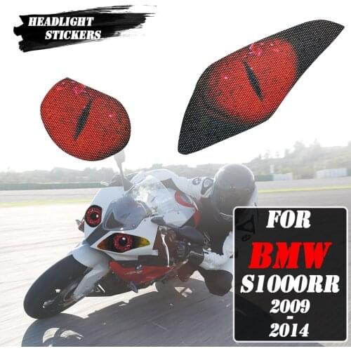 Motorcycle Head light Stickers Transmission Sticker 3D Front Fairing Headlight Protection For BMW S1000RR S1000 RR S 1000 RR