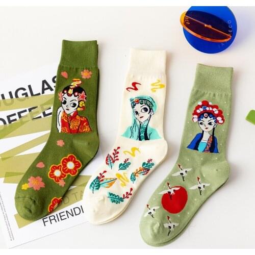 3 Pairs Women Socks Autumn Soft Cotton Cartoon Design High Quality Sweet Girls Kawaii Cute Woman Socks Set Winter