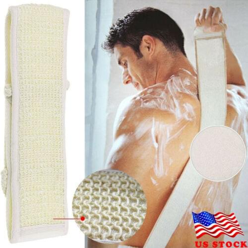 New Soft Exfoliating Loofah Back Strap Loofah bath towel Shower Massage Spa Scrubber Sponge Body Skin Health Cleaning