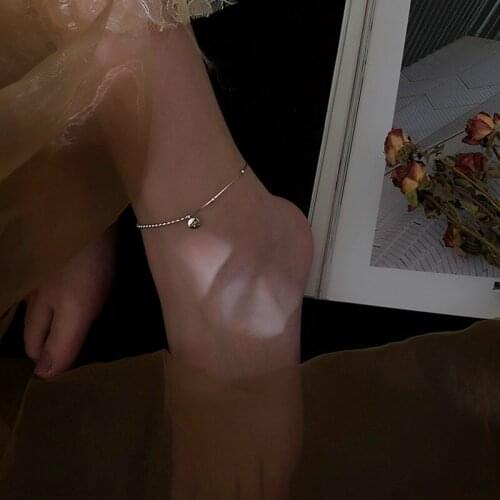 New Fashion Lucky jewelry exquisite design simple and sexy personality student wild anklet for Women feature namour Charm Gift