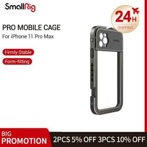 SmallRig Mobile Phone Cage For iPhone 11 Pro Max Pocket Protective With Cold Shoe Mounts Vlog Shooting phone kit - 2778