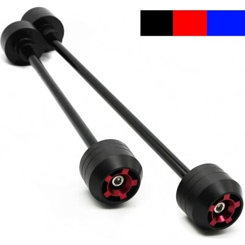 For APRILIA DORSODURO 750 SMV750 2007 2008 2009 2010 2011 2012 2013 Front Rear Wheel Slider Fork Axle Crash Protector Pad POM