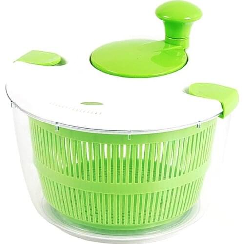 Plastic Vegetable Washer Veggie Fruits Dryer Multi-Use Salad Spinner Kitchen Manual Vegetable Fruits Washer Tools Accessories