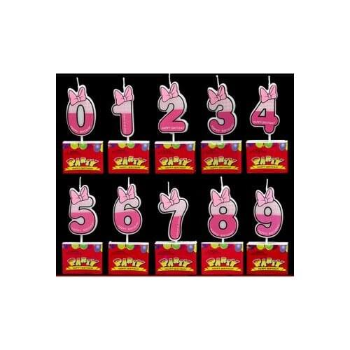 [RainLoong] Digit Art Candle With Nubmer For Happy Birthday Party Cake Candle Decoration