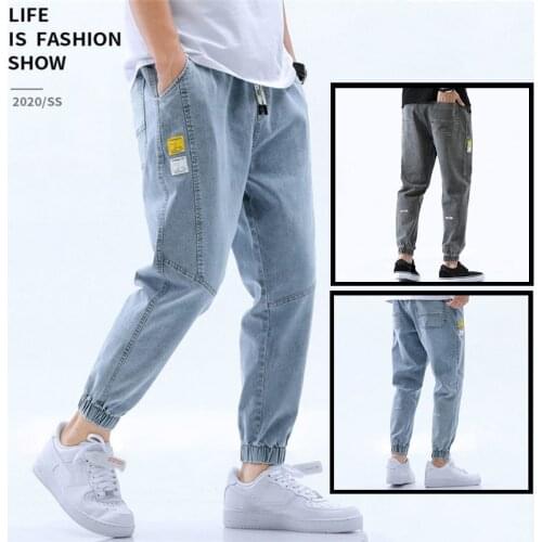 Loose Fashion Men Jeans 2020 Four Season Leisure Street Style Male Straight Pants Comfort Mid-Waist Jeans Homme Big Size