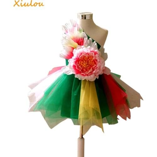 Modern salsa dance dress for girls kids dance costumes for kids dancing dress of girl competition dance wear