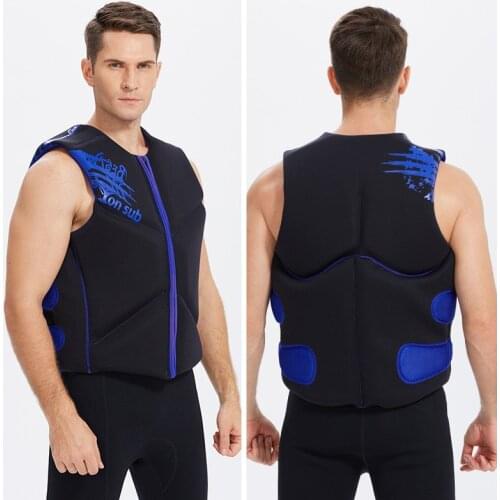 Womens Mens Neoprene Life Jacket, Purple, Blue, Green Printed Buoyancy Vest Floation Aid Clothing for Watersports