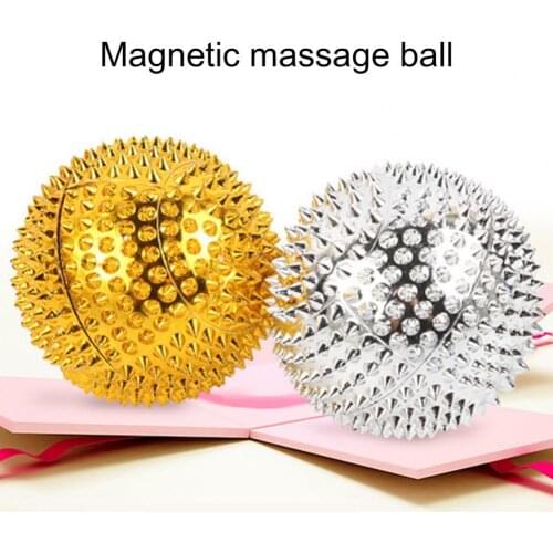 1 Pair Magnetic Hand Fitness Ball Needle Mini Health Physical Therapy Hand Acupuncture Ball for Unisex