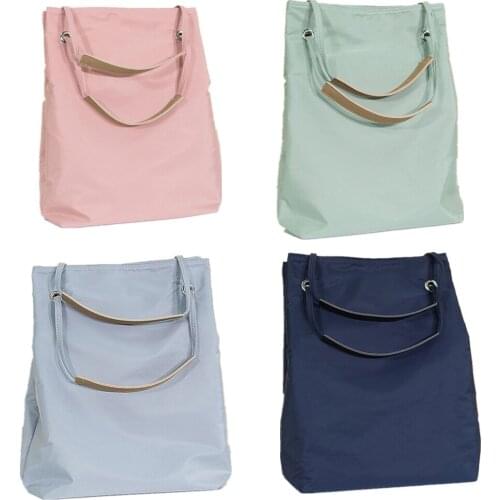 2 pcs/lot Shopping Bag Leisure Shoulder Bag Outdoor Portable Large Capacity Tote Bag Dual Use