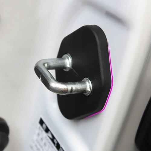 4pcs Car Styling ABS Interior Stickers For Toyota Camry XV70 2017 2018 Door Lock Cover Lockstitch Accessories